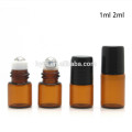 Rollo rellenable vacío ambarino de 2ml 5ml en el aceite esencial del perfume